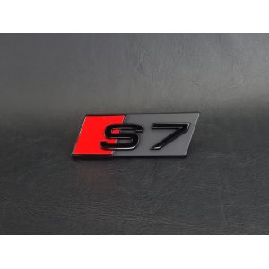 画像: AudiAG純正S7(F2)グリル用S7ブラックエンブレム