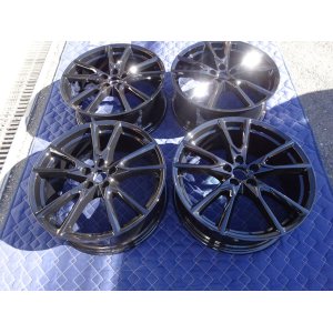 画像: Audi純正Q5用20inch5ツインスポークデザイングロスブラックアルミホイールセット